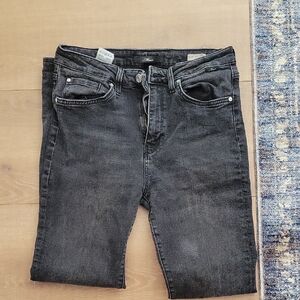 Mavi Black Skinny Jeans with Distressed Look